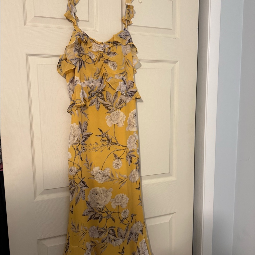 Lucy Paris Yellow Floral Maxi Dress